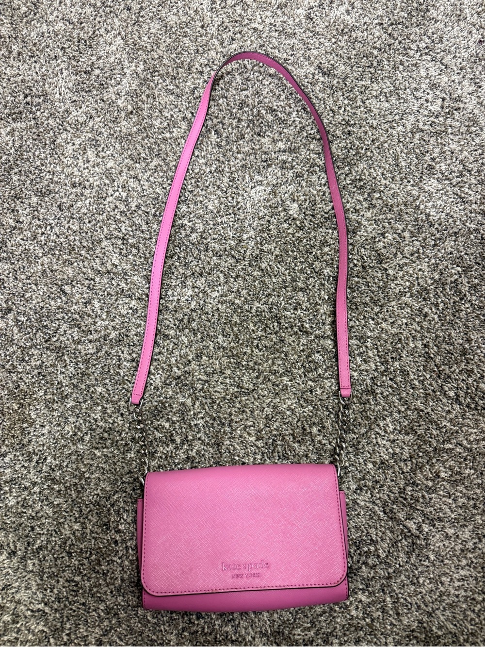 Kate Spade Cameron Small Flap Crossbody Bright Peony